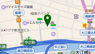 BAR AZAS」(大阪市北区-スナック/パブ/クラブ-〒530-0003)の地図