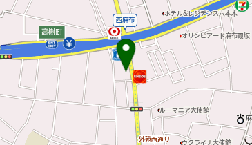 麻布ラーメン 西麻布店の地図画像