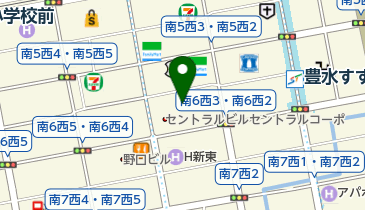 もつ鍋 白黒の地図画像