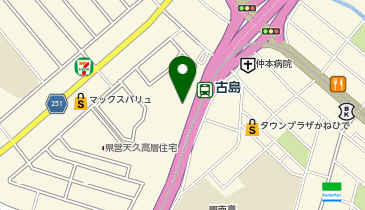 焼肉 五苑 アクロスプラザ古島駅前店の地図画像