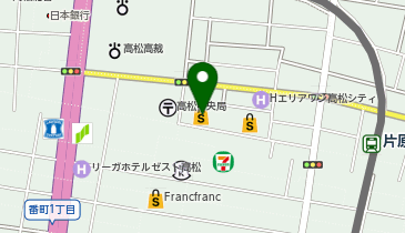 料亭 即今 高松三越店の地図画像