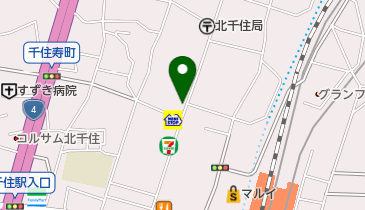 北千住&times;カフェ Sdcoffee(エスディーコーヒー)の地図画像