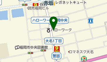 ひだまり 大名店の地図画像