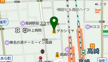 キャピタル 高崎タカシマヤ店の地図画像