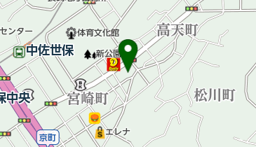 佐世保コーヒーステーション牛島の地図画像