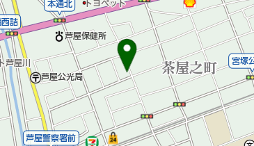芦屋ごはん のりすけの地図画像