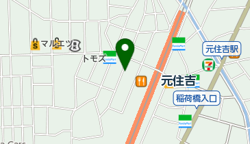 バルクギア 元住吉店の地図画像