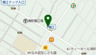 堀江バルの地図画像