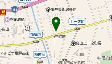 飛騨高山茶寮 三葉の地図画像