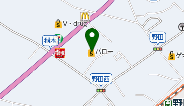 北欧倶楽部 バロー新城店の地図画像