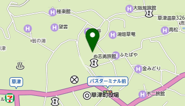 湯畑源泉閣 桔梗亭の地図画像