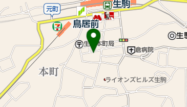 宮崎鶏料理まるしん 生駒店の地図画像