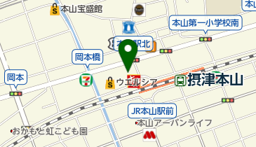 日本料理 かわもとの地図画像