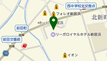 スカイビュッフェ リーガトップの地図画像