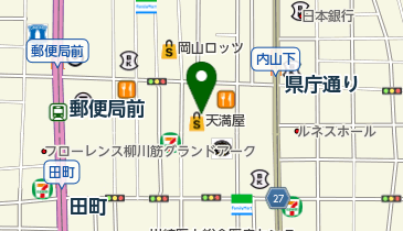 ファミリーレストランの地図画像