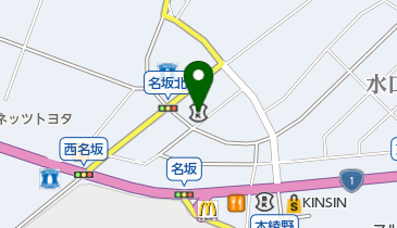 名坂珈琲の地図画像