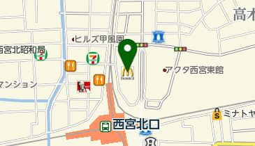 珈琲 春秋 kobe アクタ西宮ジュンク堂店の地図画像