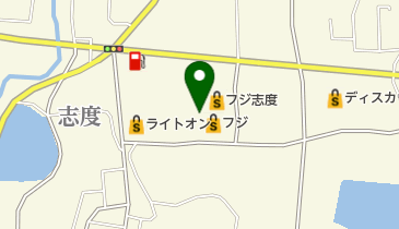 セルフうどん 富士山の地図画像