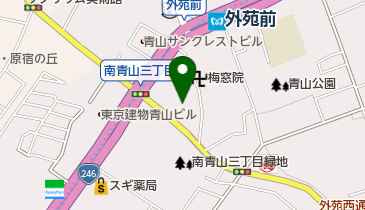 CRISP SALAD WORKS AOYAMAの地図画像
