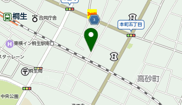 桐生 吉野家の地図画像