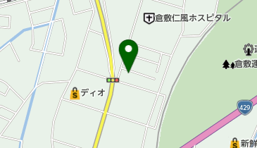 とんかつ ひらいの地図画像