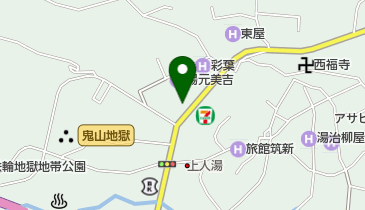 別府丸万 鉄輪店の地図画像