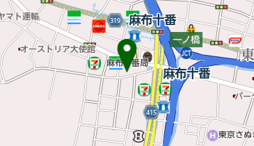 鶏そば十番 156 ICHIKORO (麻布十番店)の地図画像