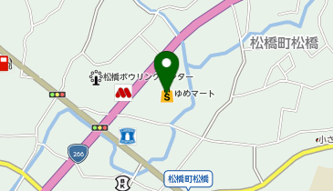 三笠うどんゆめマート松橋店の地図画像