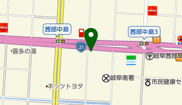 からやま 岐阜茜部店の地図画像