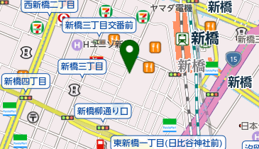 新橋 串揚げの店 夏色の地図画像