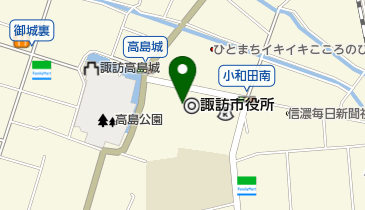 諏訪市役所食堂の地図画像