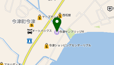 湖畔のレストランあしみの地図画像