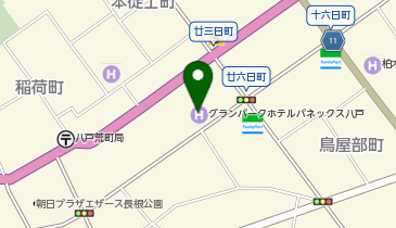 グランパークホテル パネックス 八戸 レストラン Hale Ku Laniの地図画像
