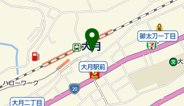 そば ほうとう 郷土料理 信玄 大月店の地図画像