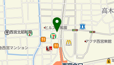 くし菜 西宮北口店の地図画像