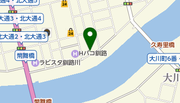 釧路カレーチキンの地図画像