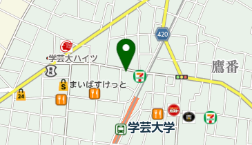 酒場 鳩乃湯 学芸大学店の地図画像