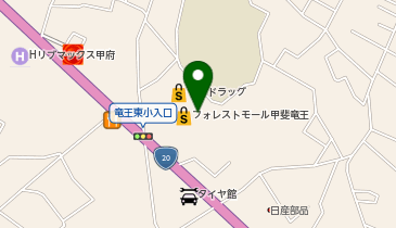 魚力 アマノパークス甲府バイパス店の地図画像