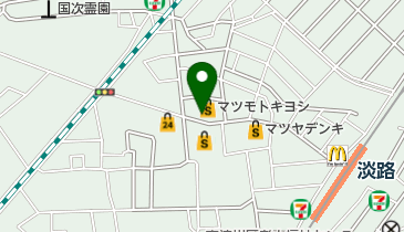 スピリッツ 淡路店の地図画像