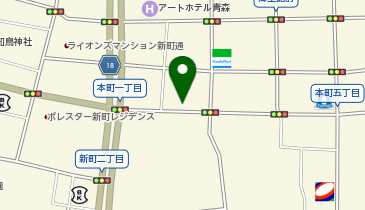 焼肉 天狗 本町店の地図画像