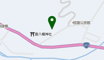 古民家カフェ雲の森の地図画像