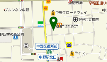インド定食 ターリー屋 中野サンモール店の地図画像