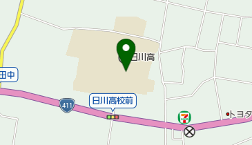 日川学生食堂の地図画像