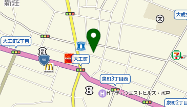 居酒屋よってけ 水戸 大工町店の地図画像