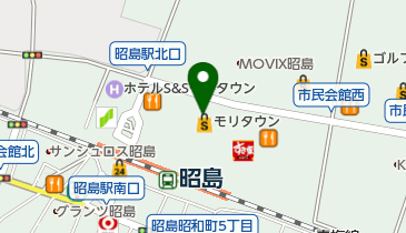 バーガーキング 昭島モリタウン店の地図画像