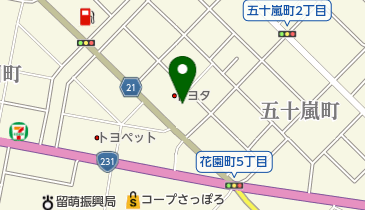 羅妃焚 (留萌店)の地図画像