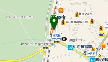 猿田彦珈琲 The Bridge 原宿駅店の地図画像