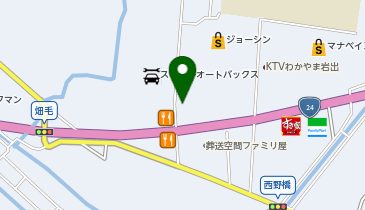 ウェンディーズ・ファーストキッチン岩出店の地図画像