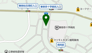 かしの木の地図画像