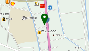 炎座 石下店の地図画像